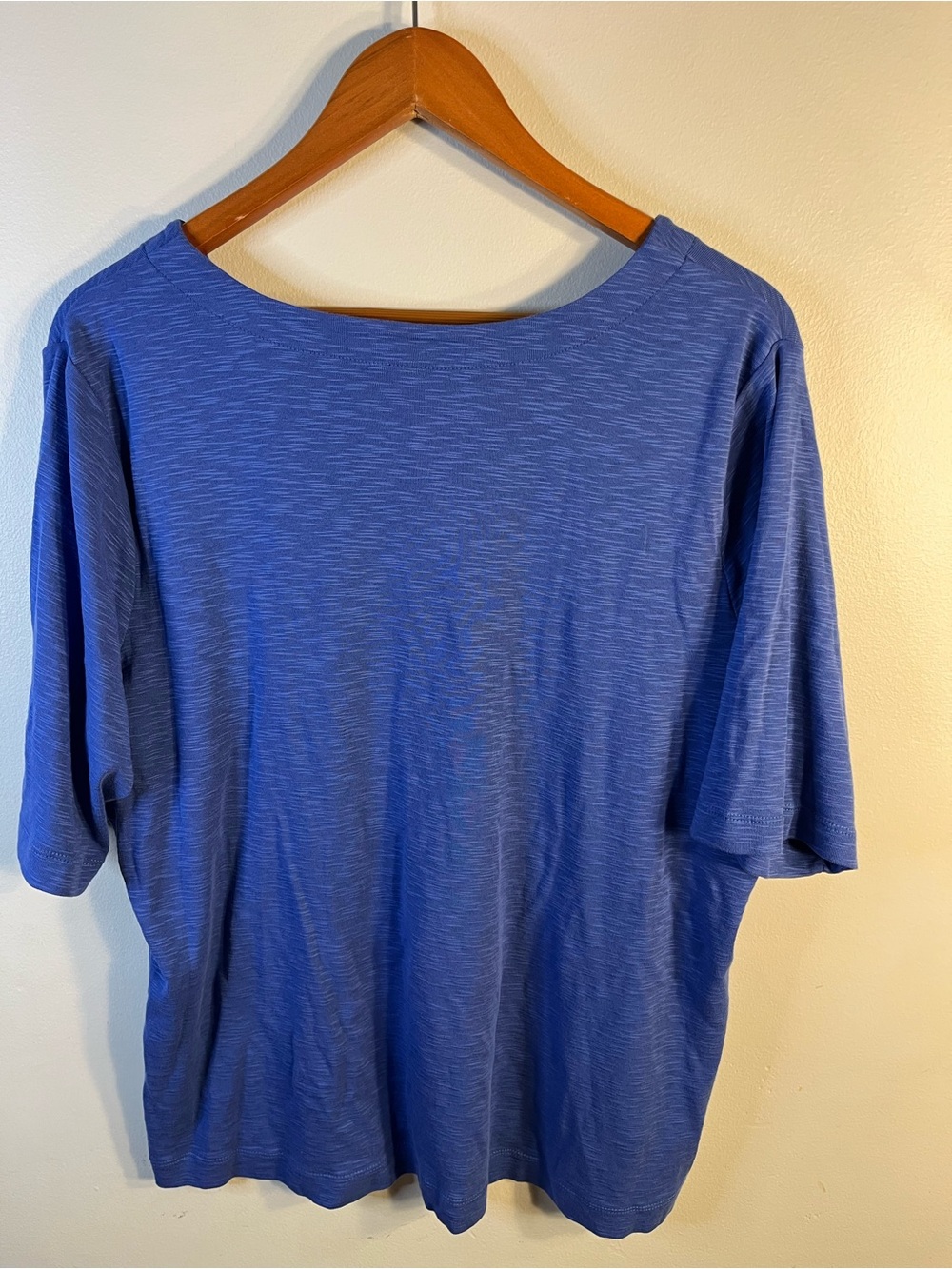 J.Jill Pima V-Neck Blue Short Sleeve Tee Size 2X - Picture 2 of 9